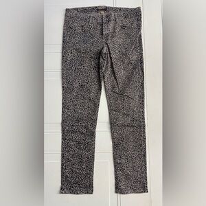 Paige Women’s Size 30 Peg Skinny Jeans Animal Leopard Print Pants